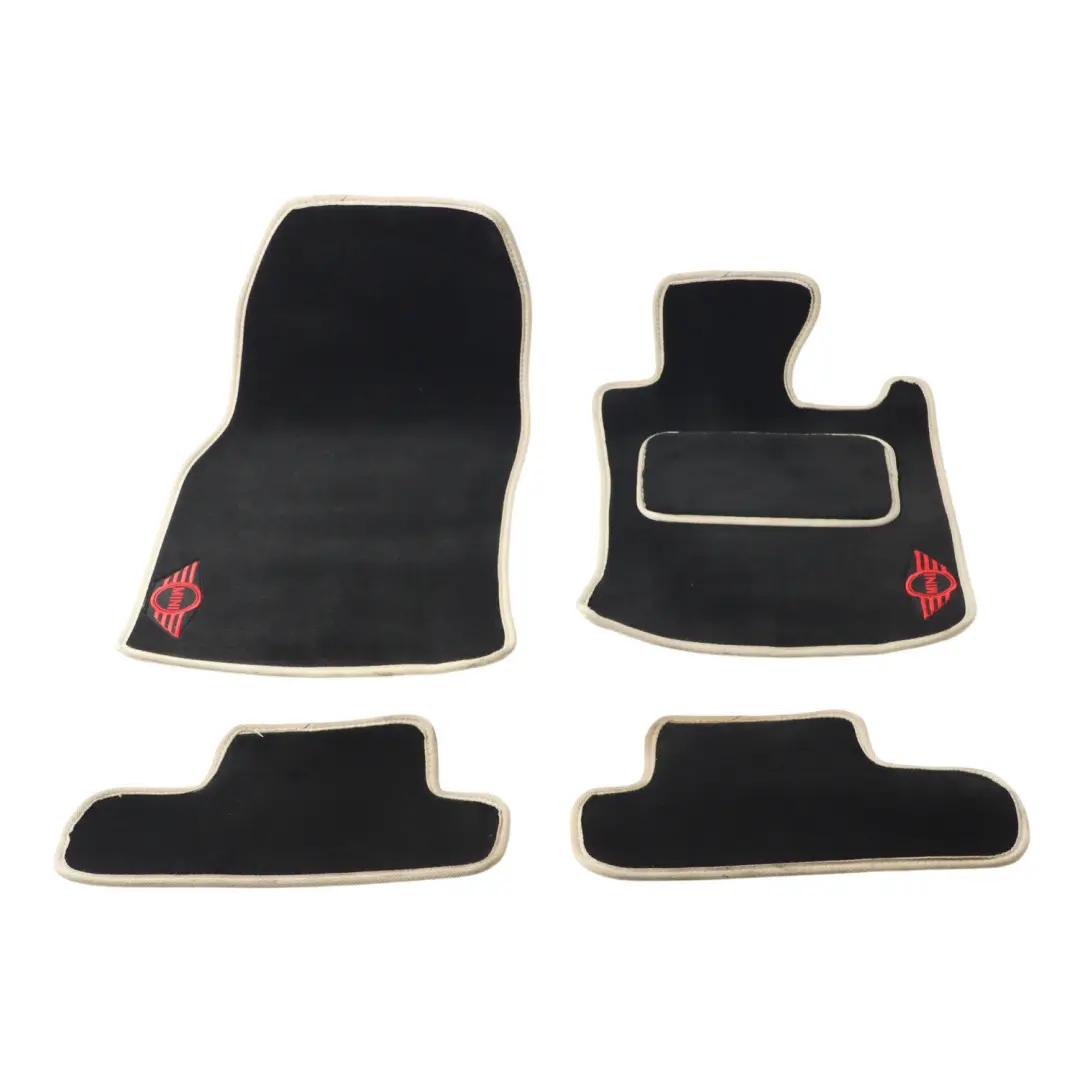 Floor Mats Interior Front Rear Velour Mat Cover Set to Mini Cabrio R52 with Part number 7124532 Mini Cabrio R52 Floor Mats Interior Front Rear Velour Mat Cover Set - SKU RHD-7124532 - Part number 7124532