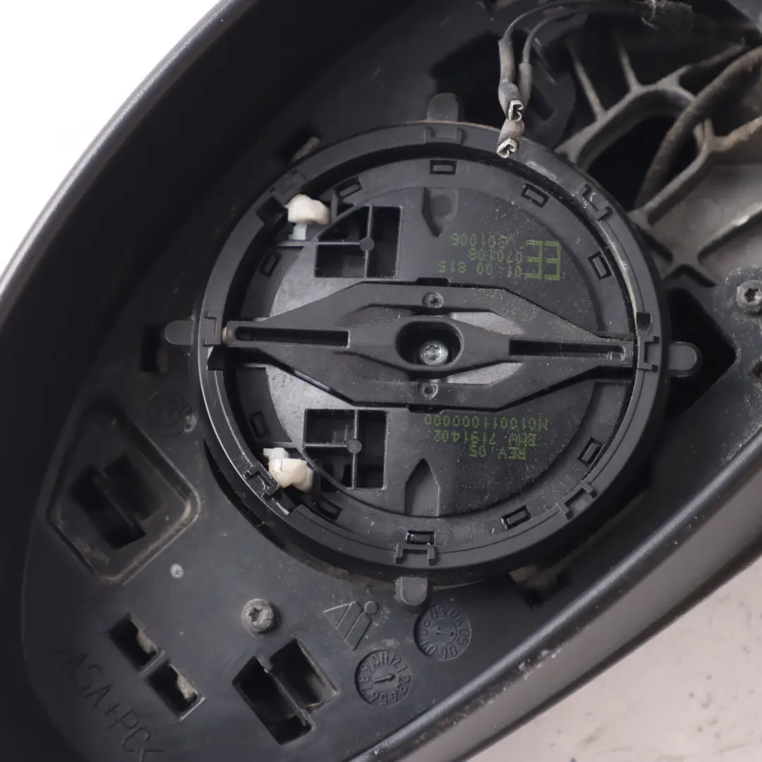 Heated Left Wing Mirror N/S Sparkling Graphite Metallic A22 to BMW E81 E82 with Part number 7185355 BMW E81 E82 Heated Left Wing Mirror N/S Sparkling Graphite Metallic A22 - SKU rhd-7185355-SG - Part number 7185355