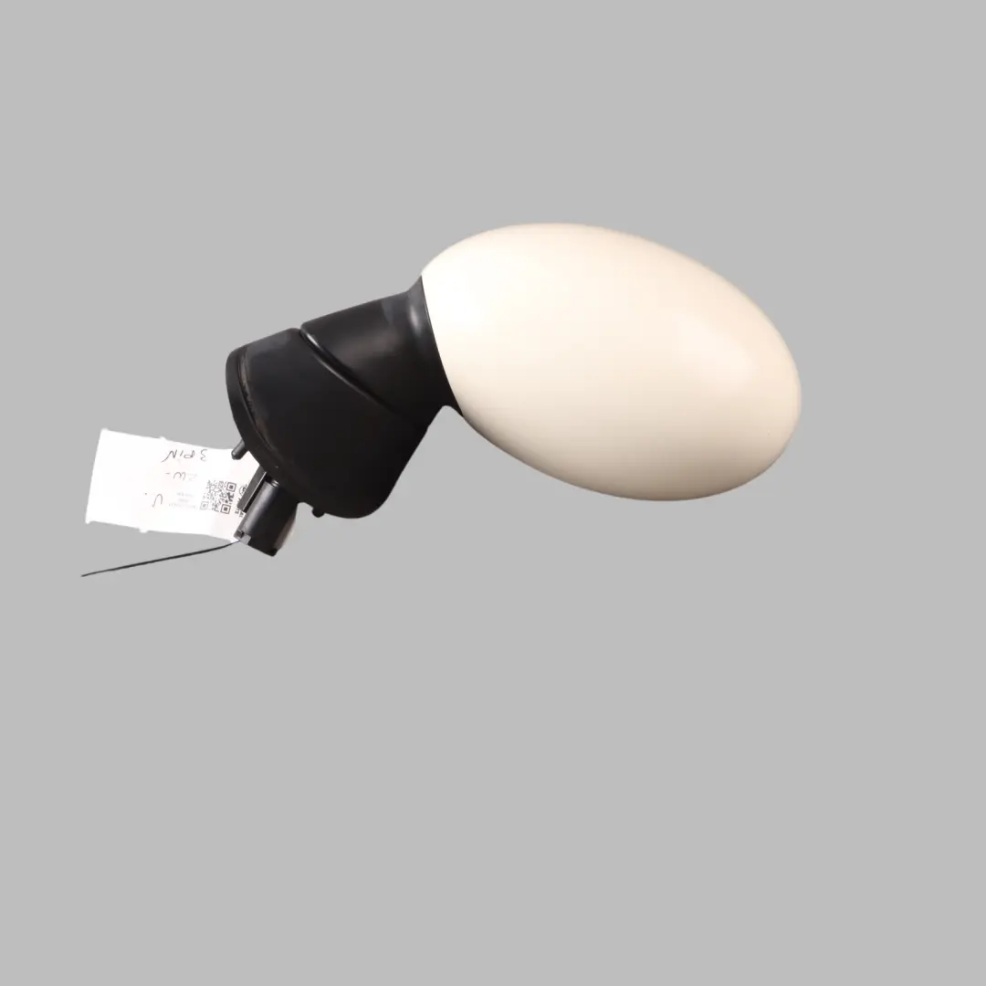 Left Outside Door Wing Mirror N/S Pepper White 850 3 PIN to Mini R50 R53 with Part number 7192471 Mini R50 R53 Left Outside Door Wing Mirror N/S Pepper White 850 3 PIN - SKU RHD-7192471-PW5 - Part number 7192471