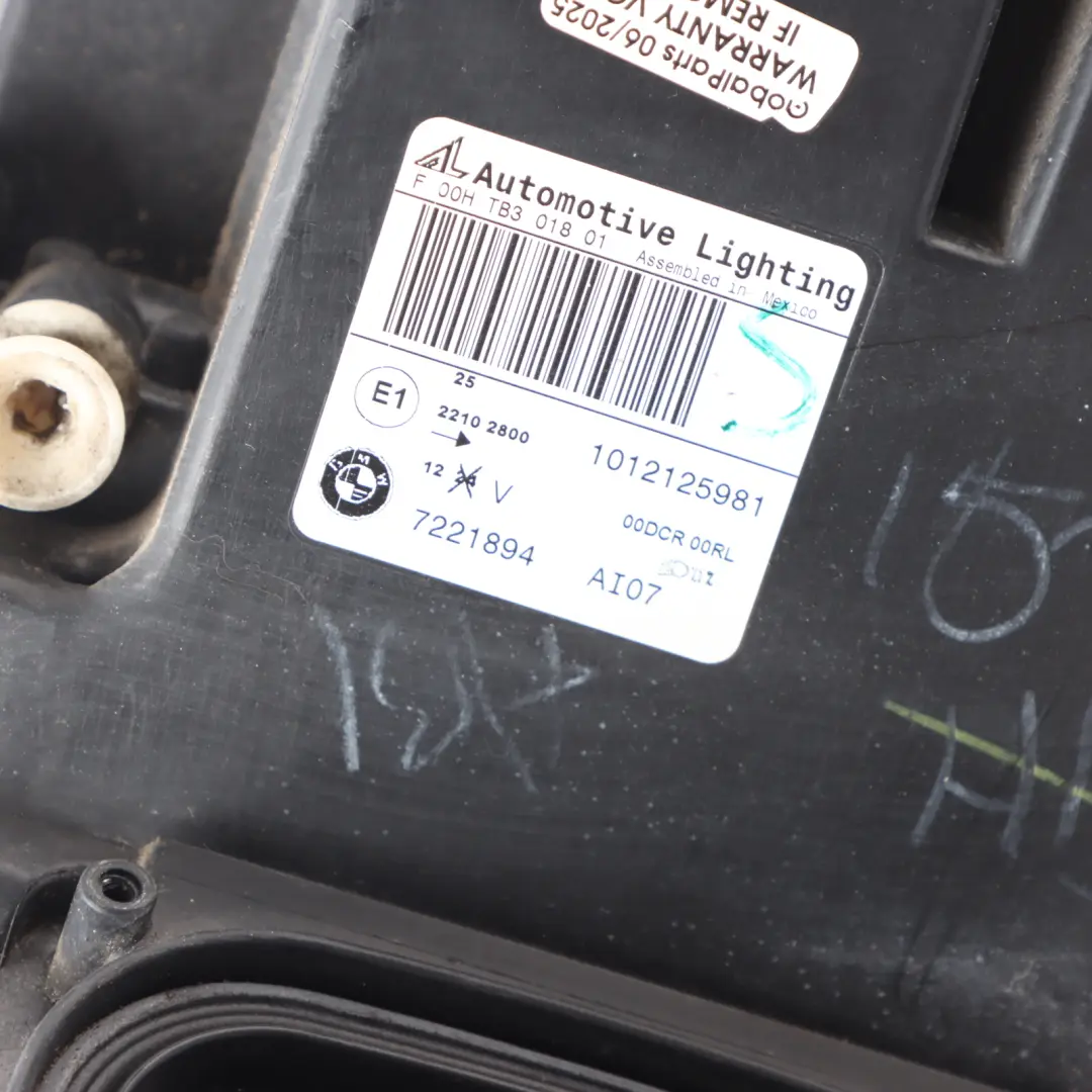 Bi-xenon Headlight Headlamp Front Light Lamp Right O/S 7221894 to BMW X5 E70 LCI with Part number 7240790 BMW X5 E70 LCI Bi-xenon Headlight Headlamp Front Light Lamp Right O/S 7221894 - SKU RHD-7240790-2 - Part number 7240790