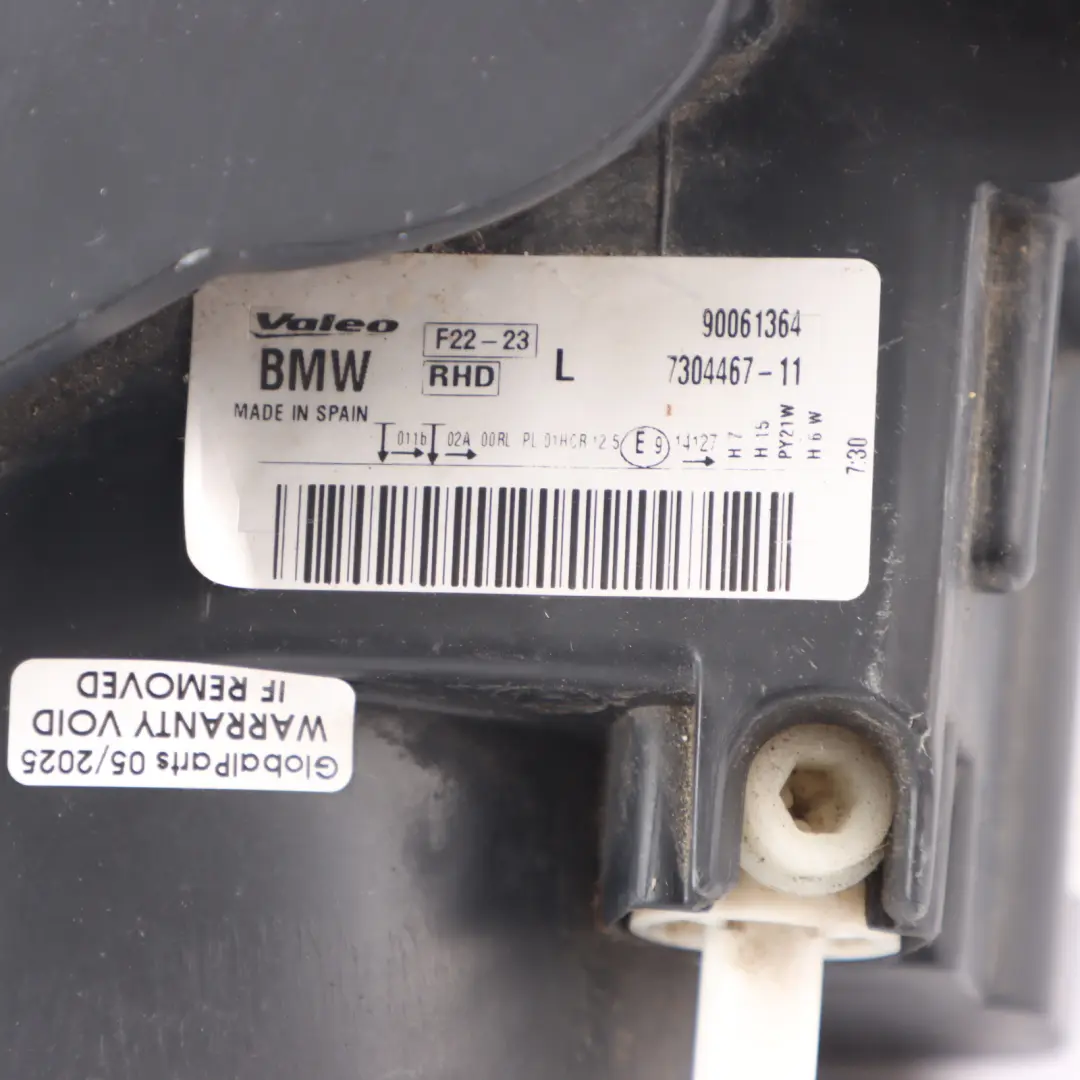 Headlight Headlamp Light Lamp Front Left N/S to BMW F22 F23 with Part number 7304467 BMW F22 F23 Headlight Headlamp Light Lamp Front Left N/S - SKU rhd-7304467 - Part number 7304467