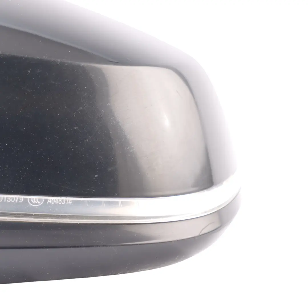 BMW F30 F31 High Gloss Heated Left Wing Mirror N/S Black Sapphire Metallic 475 - SKU RHD-7345659-BS - Part number 7345659