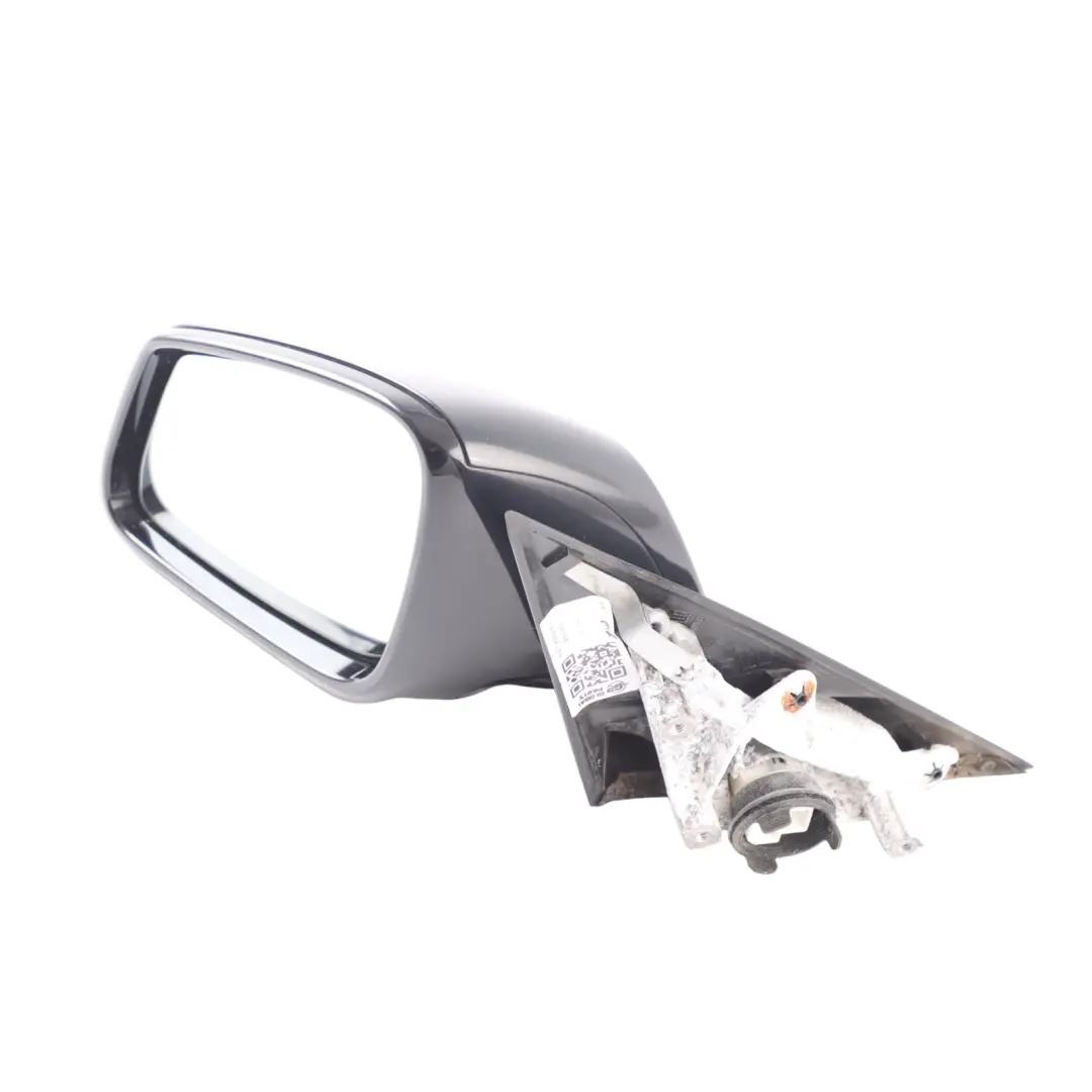 BMW F30 F31 High Gloss Heated Left Wing Mirror N/S Black Sapphire Metallic 475 - SKU RHD-7345659-BS - Part number 7345659