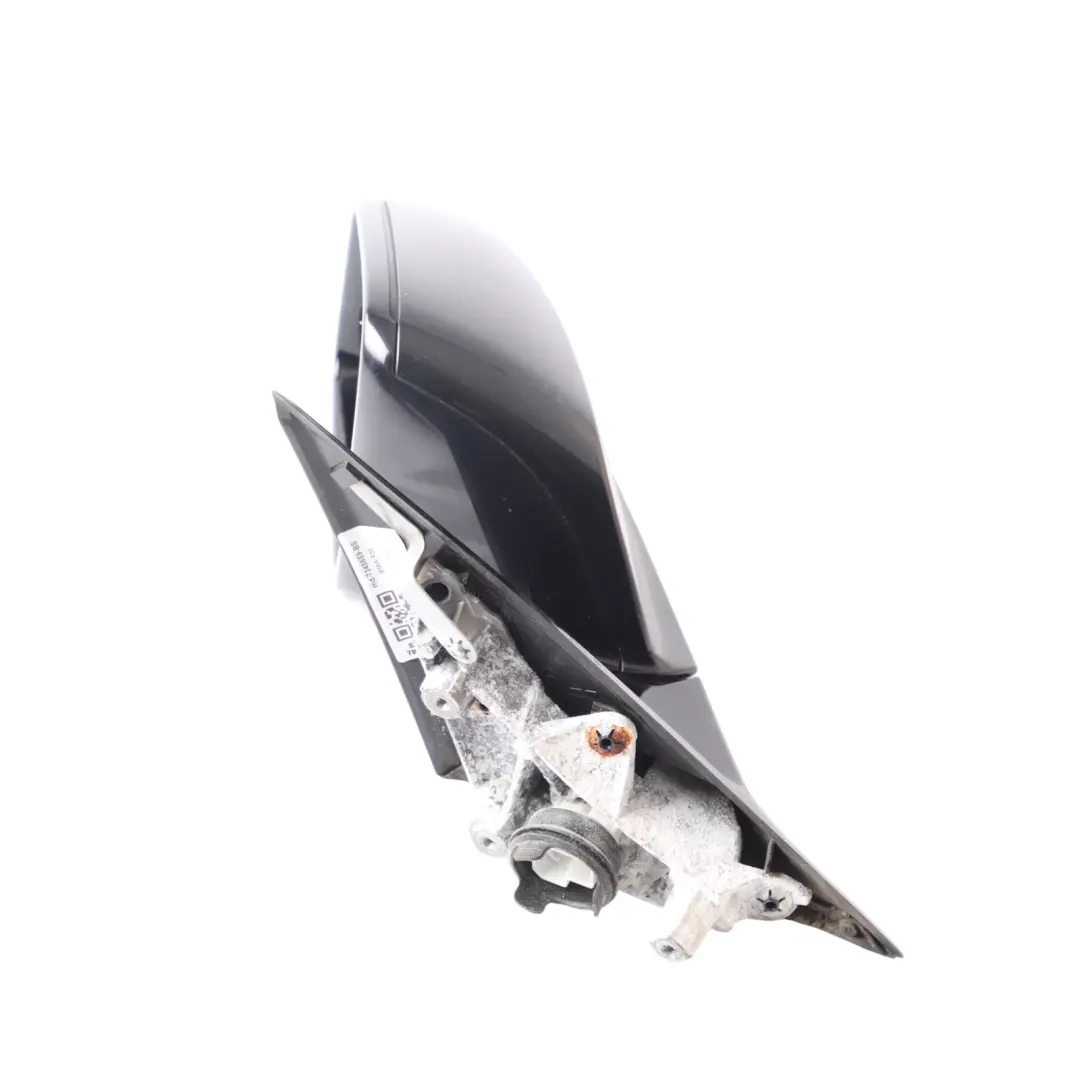 BMW F30 F31 High Gloss Heated Left Wing Mirror N/S Black Sapphire Metallic 475 - SKU RHD-7345659-BS - Part number 7345659