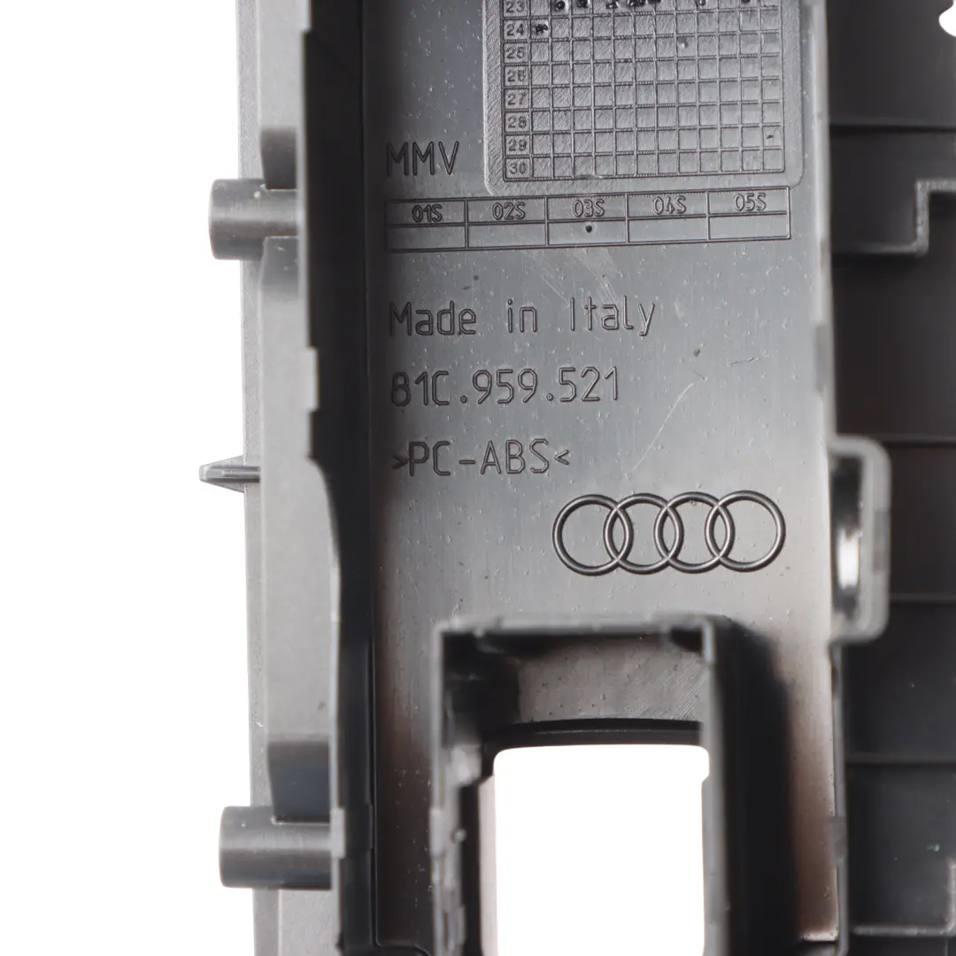 Window Lifter Switch Panel Trim Cover Panel Front Left N/S to Audi Q2 GA with Part number 81C959521 Audi Q2 GA Window Lifter Switch Panel Trim Cover Panel Front Left N/S - SKU RHD-81C959521 - Part number 81C959521