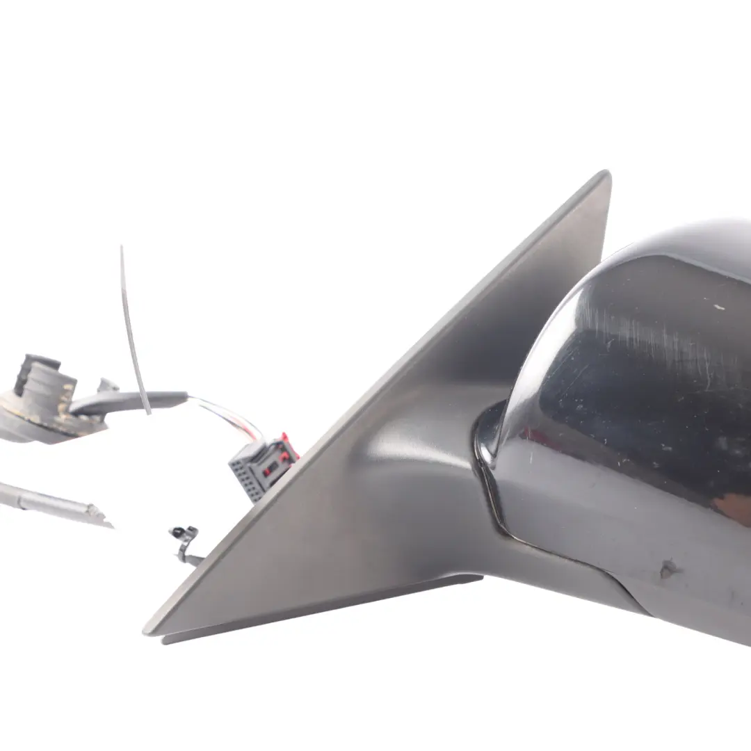 Door Wing Mirror View Left N/S Brilliant Black Metallic - Y9B to Audi A3 8P with Part number 8P2858531K Audi A3 8P Door Wing Mirror View Left N/S Brilliant Black Metallic - Y9B - SKU RHD-8P2858531K-BBL - Part number 8P2858531K