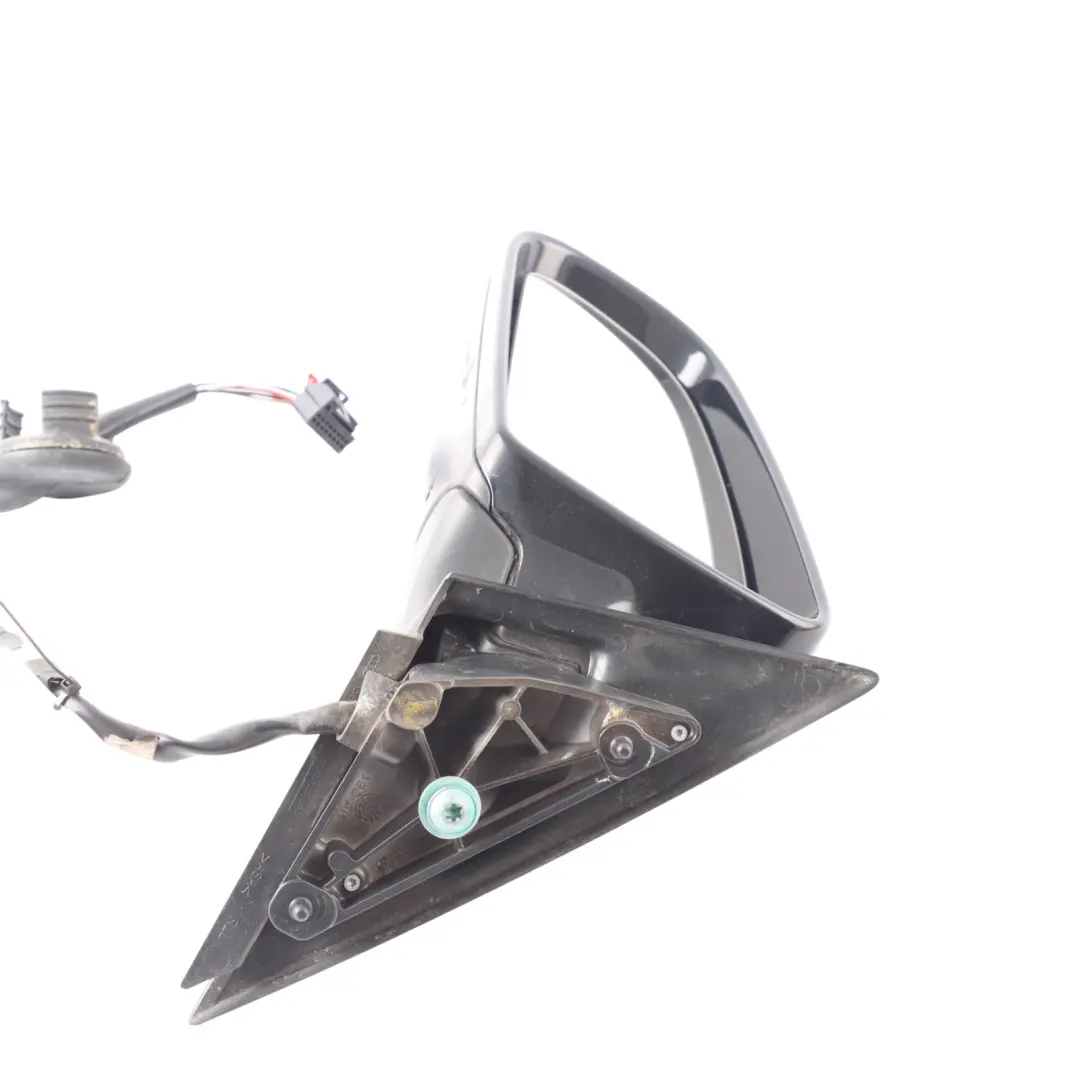 Audi A3 8P Door Wing Mirror View Left N/S Brilliant Black Metallic - Y9B - SKU RHD-8P2858531K-BBL - Part number 8P2858531K