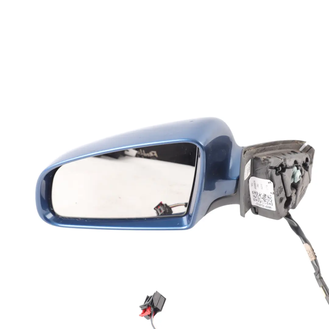 Mirror Wing Left N/S Door Outer View Mauritiusblau Perleffekt - Z5C to Audi A3 8P with Part number 8P2858531K Audi A3 8P Mirror Wing Left N/S Door Outer View Mauritiusblau Perleffekt - Z5C - SKU RHD-8P2858531K-MAU - Part number 8P2858531K