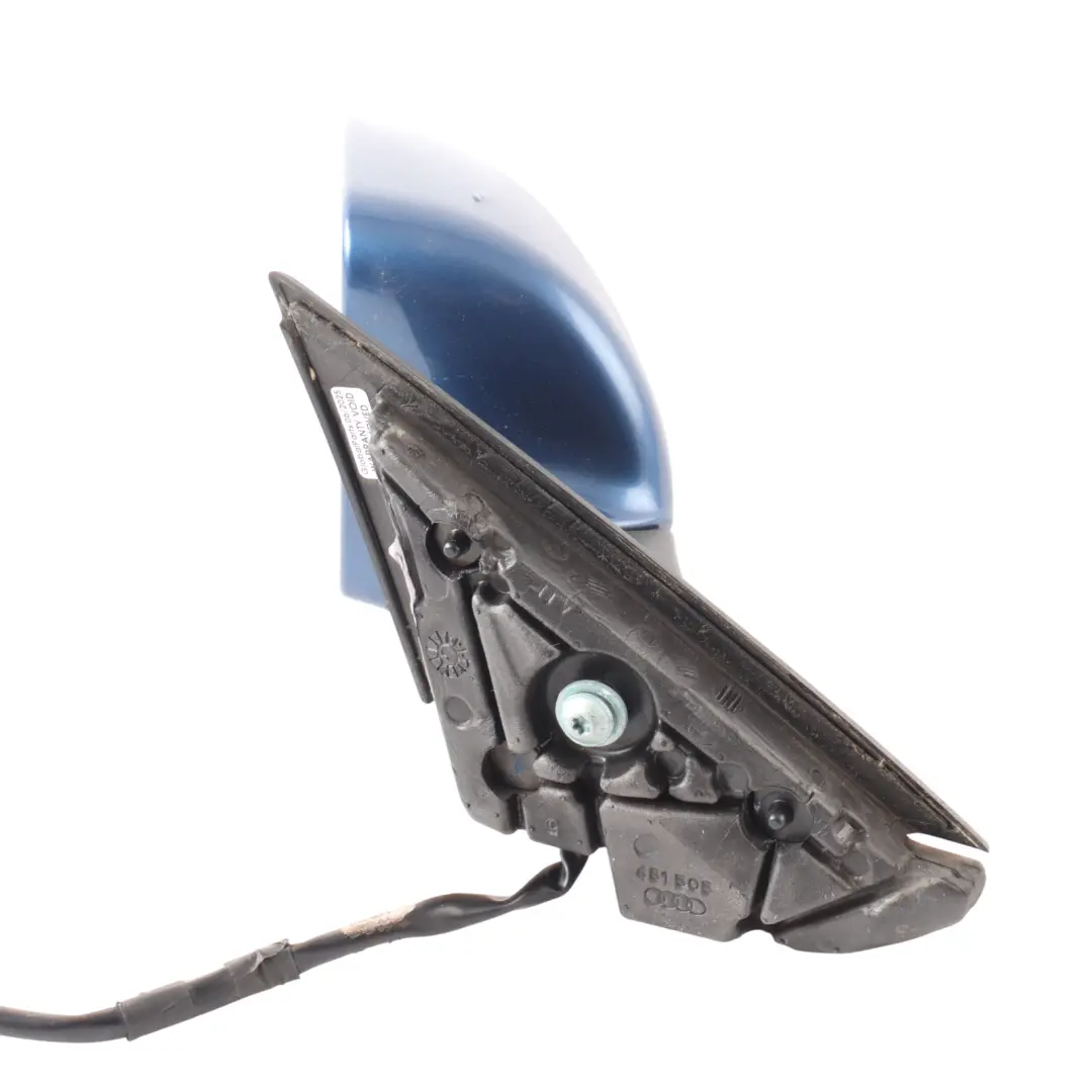 Mirror Wing Left N/S Door Outer View Mauritiusblau Perleffekt - Z5C to Audi A3 8P with Part number 8P2858531K Audi A3 8P Mirror Wing Left N/S Door Outer View Mauritiusblau Perleffekt - Z5C - SKU RHD-8P2858531K-MAU - Part number 8P2858531K