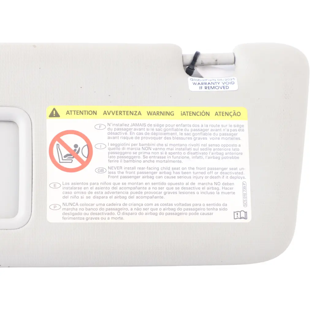 Sun Visor Iluminated Mirror Left N/S Side Moon Silver to Audi A3 S3 8V with Part number 8V2857551B Audi A3 S3 8V Sun Visor Iluminated Mirror Left N/S Side Moon Silver - SKU RHD-8V2857551B - Part number 8V2857551B