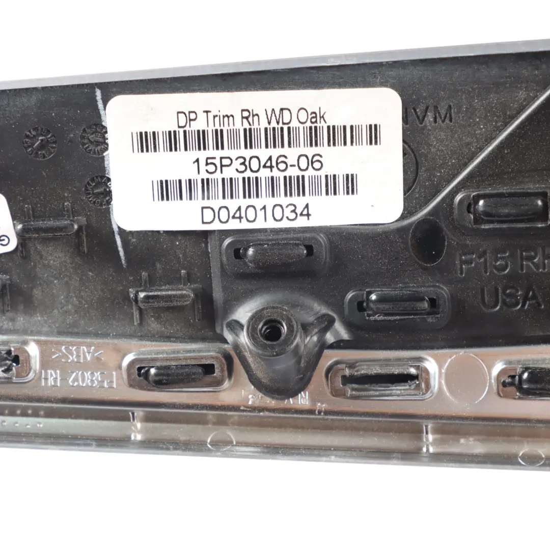 Dashboard Dash Trim Panel Strips Set Oak Wood Anthracite to BMW X5 F15 with Part number 9287687 BMW X5 F15 Dashboard Dash Trim Panel Strips Set Oak Wood Anthracite - SKU RHD-9287687-1 - Part number 9287687