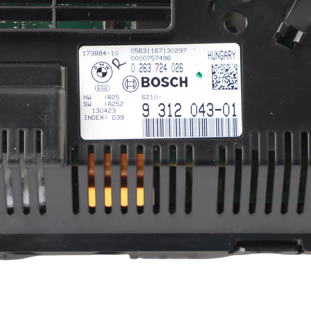 Instrument Cluster Speedo Clocks Diesel Automatic to BMW F06 with Part number 9312043 BMW F06 Instrument Cluster Speedo Clocks Diesel Automatic - SKU RHD-9312043 - Part number 9312043