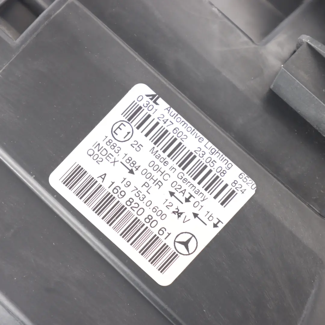 Headlight Headlamp Mercedes W245 Lamp Light Front Right O/S to with Part number A1698208061 Headlight Headlamp Mercedes W245 Lamp Light Front Right O/S - SKU RHD-A1698208061-2 - Part number A1698208061