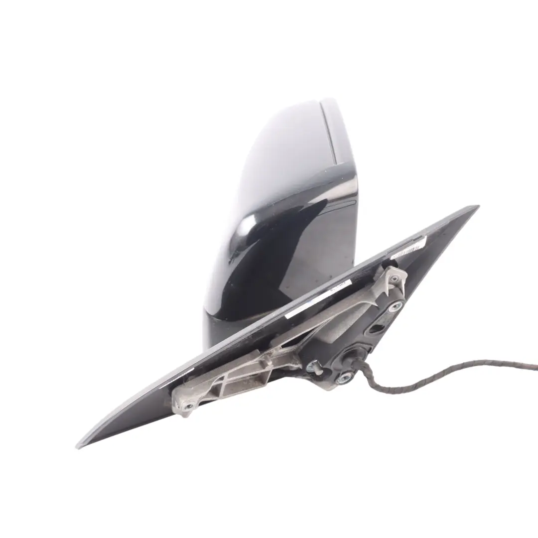 Mercedes W176 Door Wing Mirror Outside Power Fold Right O/S Kosmos Black - 191 - SKU RHD-A1768100200-KB - Part number A1768100200