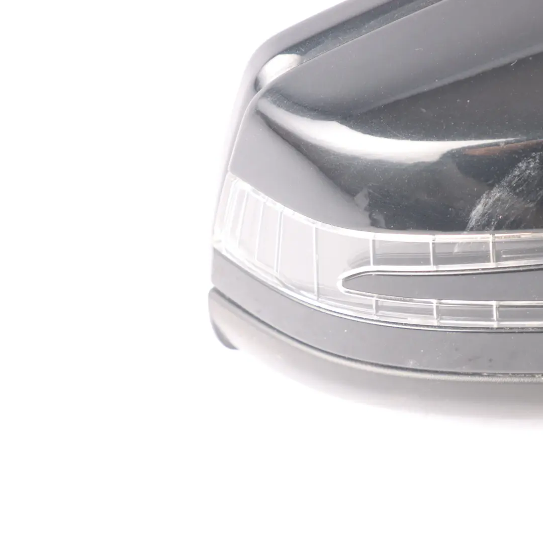 Mercedes W176 Door Wing Mirror Outside Power Fold Right O/S Kosmos Black - 191 - SKU RHD-A1768100200-KB - Part number A1768100200