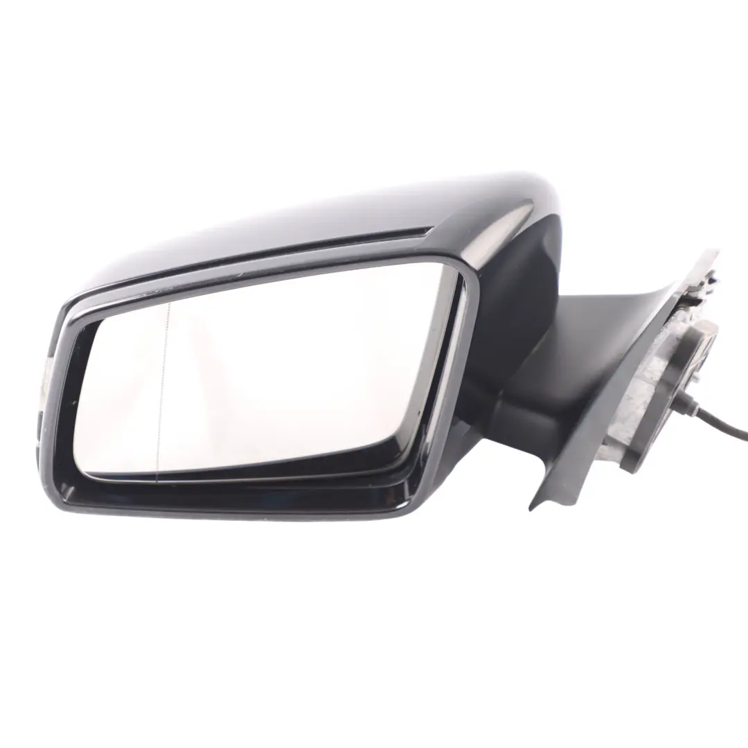 Mercedes W204 Electric Wing Mirror Left N/S Obsidian Black Metallic - 197 - SKU RHD-A2048103376-OB - Part number A2048103376