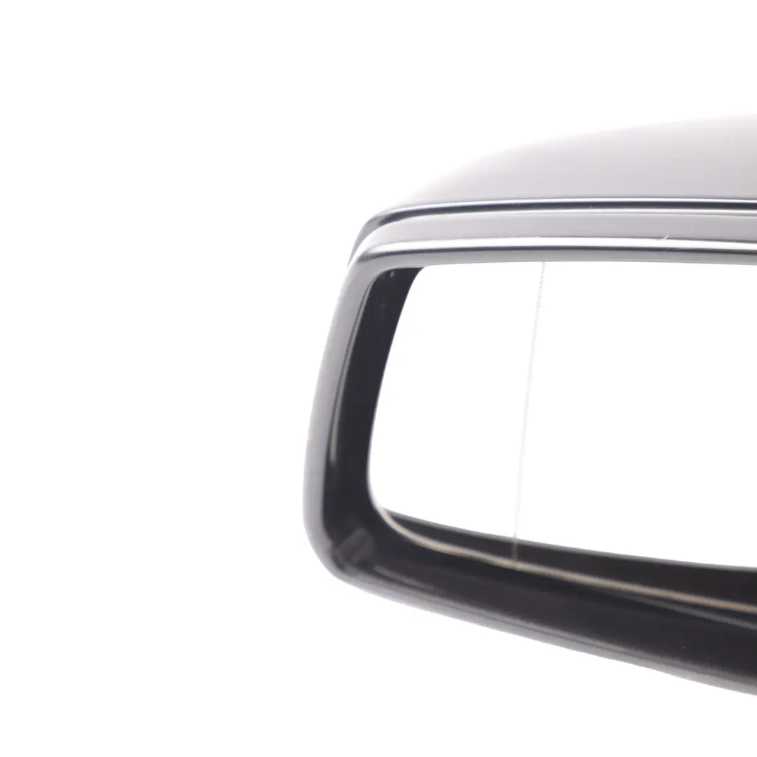 Mercedes W204 Electric Wing Mirror Left N/S Obsidian Black Metallic - 197 - SKU RHD-A2048103376-OB - Part number A2048103376