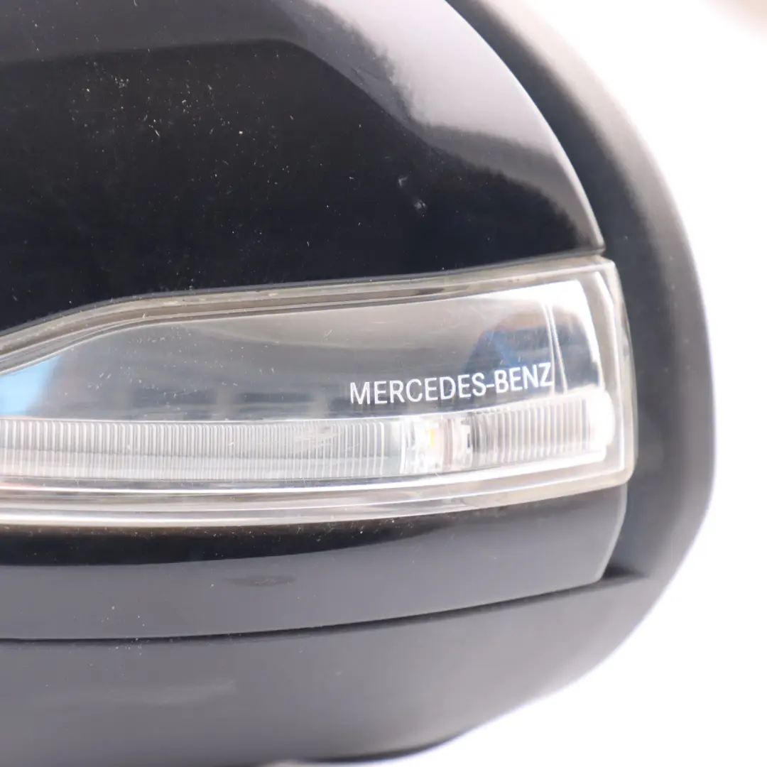 Mercedes W205 Wing Mirror Door Left N/S Outside Obsidian Black Metallic - 197 - SKU RHD-A2058102502-OB - Part number A2058102502