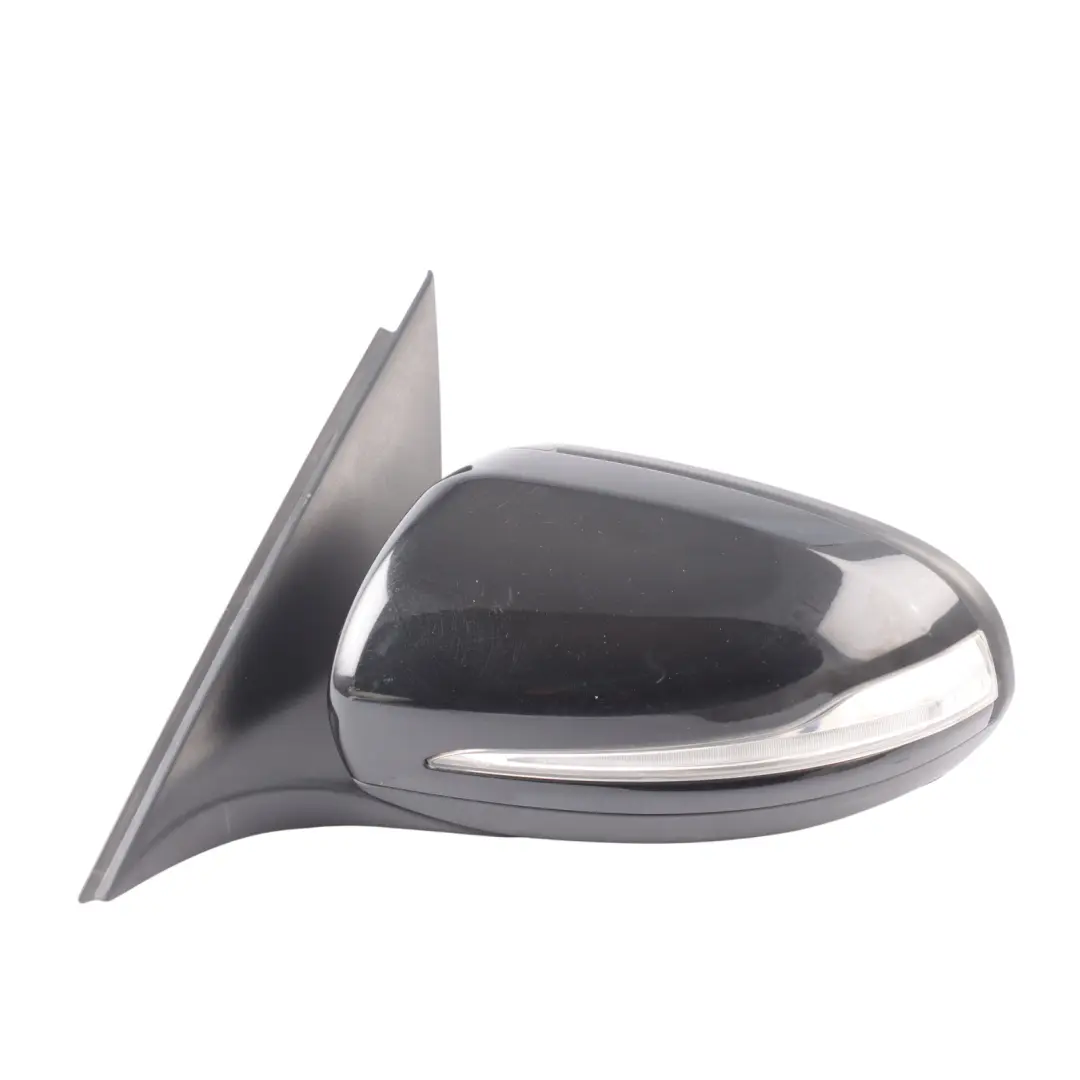 Mercedes W205 Wing Mirror Door Left N/S Outside Obsidian Black Metallic - 197 - SKU RHD-A2058102502-OB - Part number A2058102502