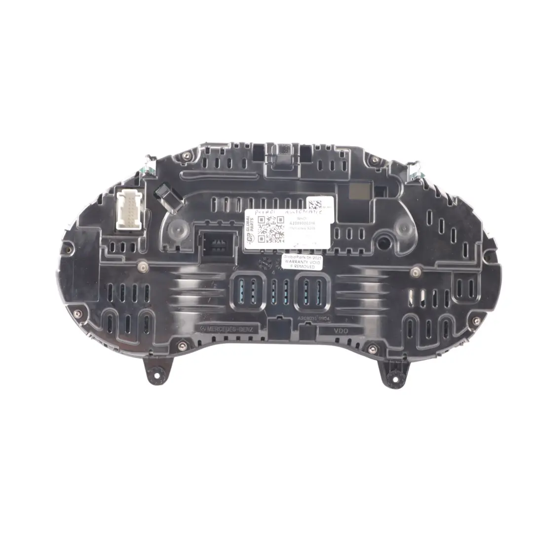 Instrument Cluster Clocks Speedometer Automatic to Mercedes S205 Petrol with Part number A2059000316 Mercedes S205 Petrol Instrument Cluster Clocks Speedometer Automatic - SKU RHD-A2059000316 - Part number A2059000316