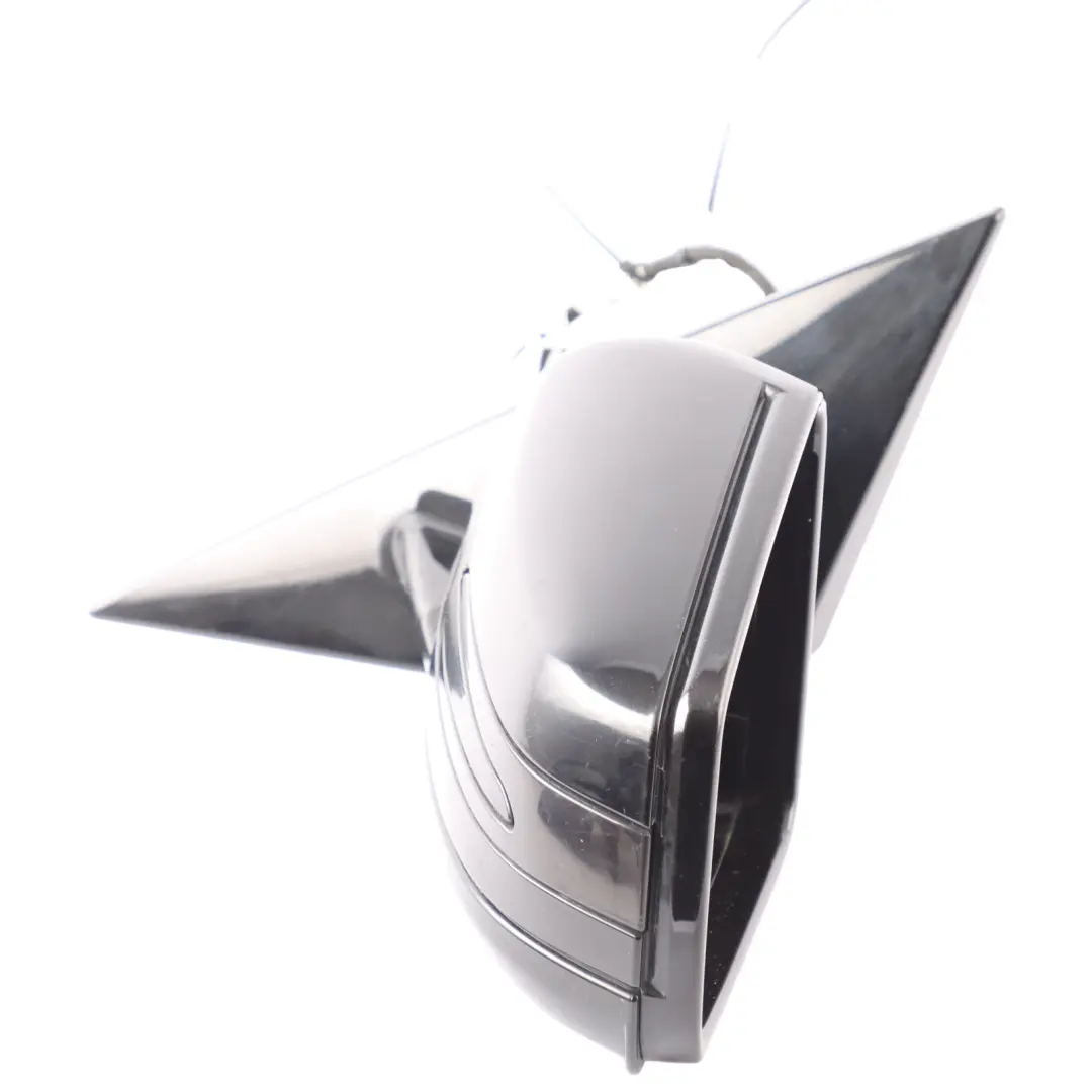 Mercedes C207 Wing Mirror Door Left N/S High Gloss Auto Dip Obsidian Black - 197 - SKU rhd-A2078101976-OB - Part number A2078101976
