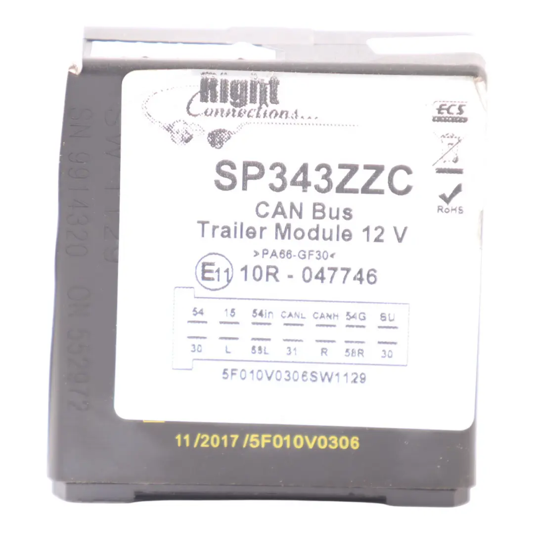 Right Connections Electronic CAN Bus Trailer Module Control Unit 12V to with Part number SP343ZZC Right Connections Electronic CAN Bus Trailer Module Control Unit 12V - SKU SP343ZZC - Part number SP343ZZC