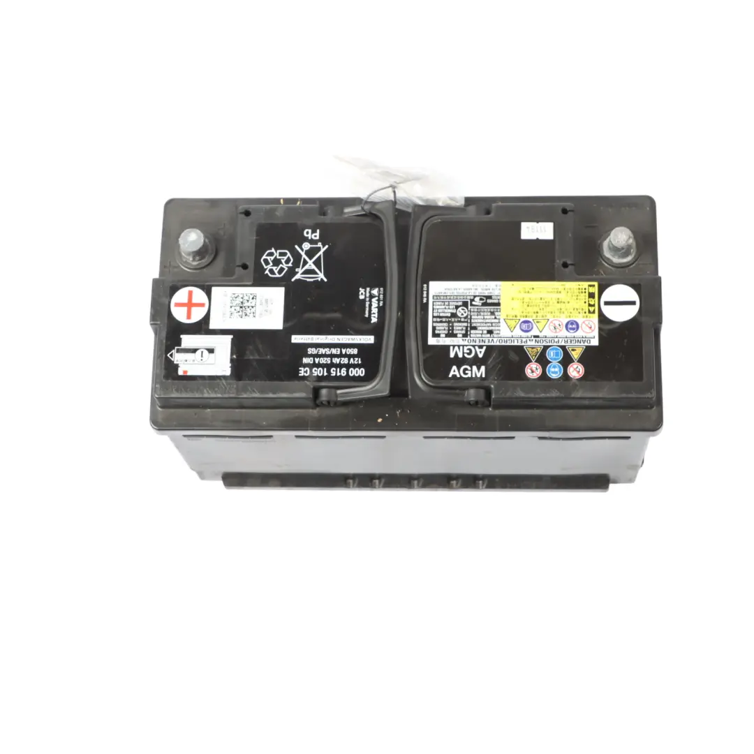 Volkswagen Audi AGM Varta Car Battery 12V 92Ah 850A E - SKU 000915105C - Part number 000915105C
