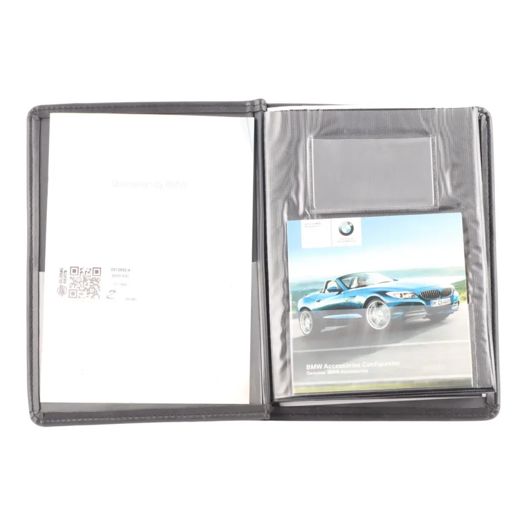 Owner's Handbook Book Pouch Case Wallet Set Accesories CD to BMW E90 E91 with Part number 0012892 BMW E90 E91 Owner's Handbook Book Pouch Case Wallet Set Accesories CD - SKU 0012892-4 - Part number 0012892