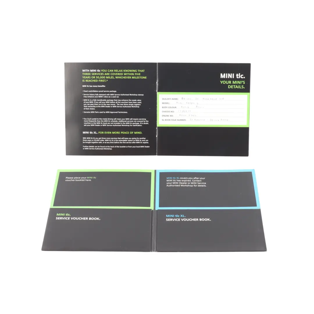 Mini R56 Cooper S Service Booklet Owner's Handbook Pouch Case Wallet Set - SKU 0013283-2 - Part number 0013283