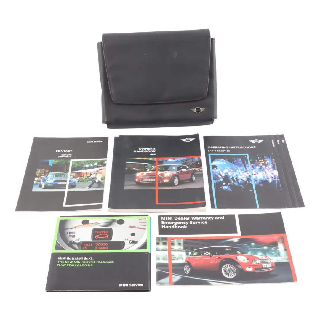 Mini R56 Cooper S Service Booklet Owner's Handbook Pouch Case Wallet Set - SKU 0013283-2 - Part number 0013283