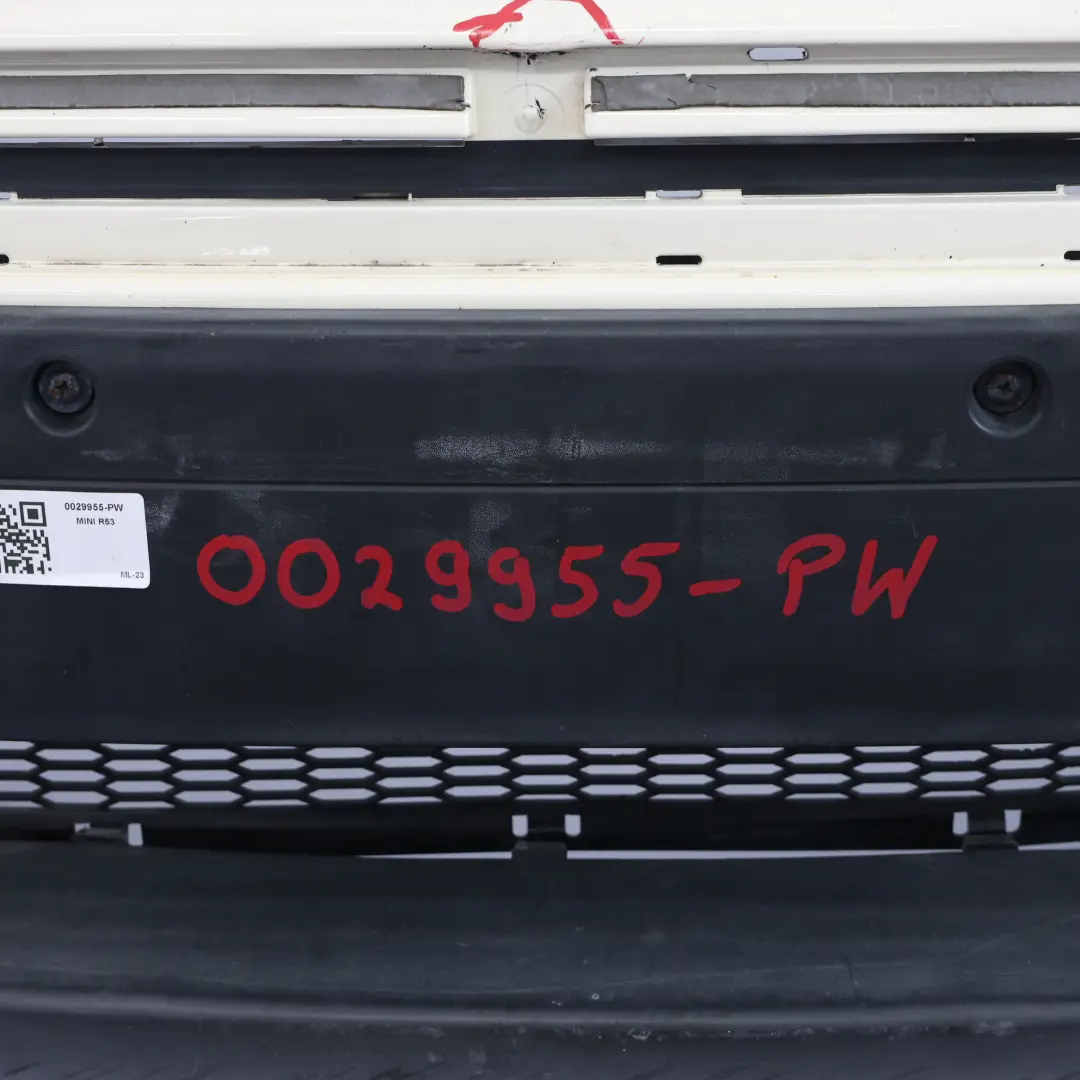 Stossfänger Vorn Pepper White - 850 für Mini R52 R53 Cooper S mit Teilenummer 0029955 Mini R52 R53 Cooper S Stossfänger Vorn Pepper White - 850 - SKU 0029955-PW - Teilenummer 0029955