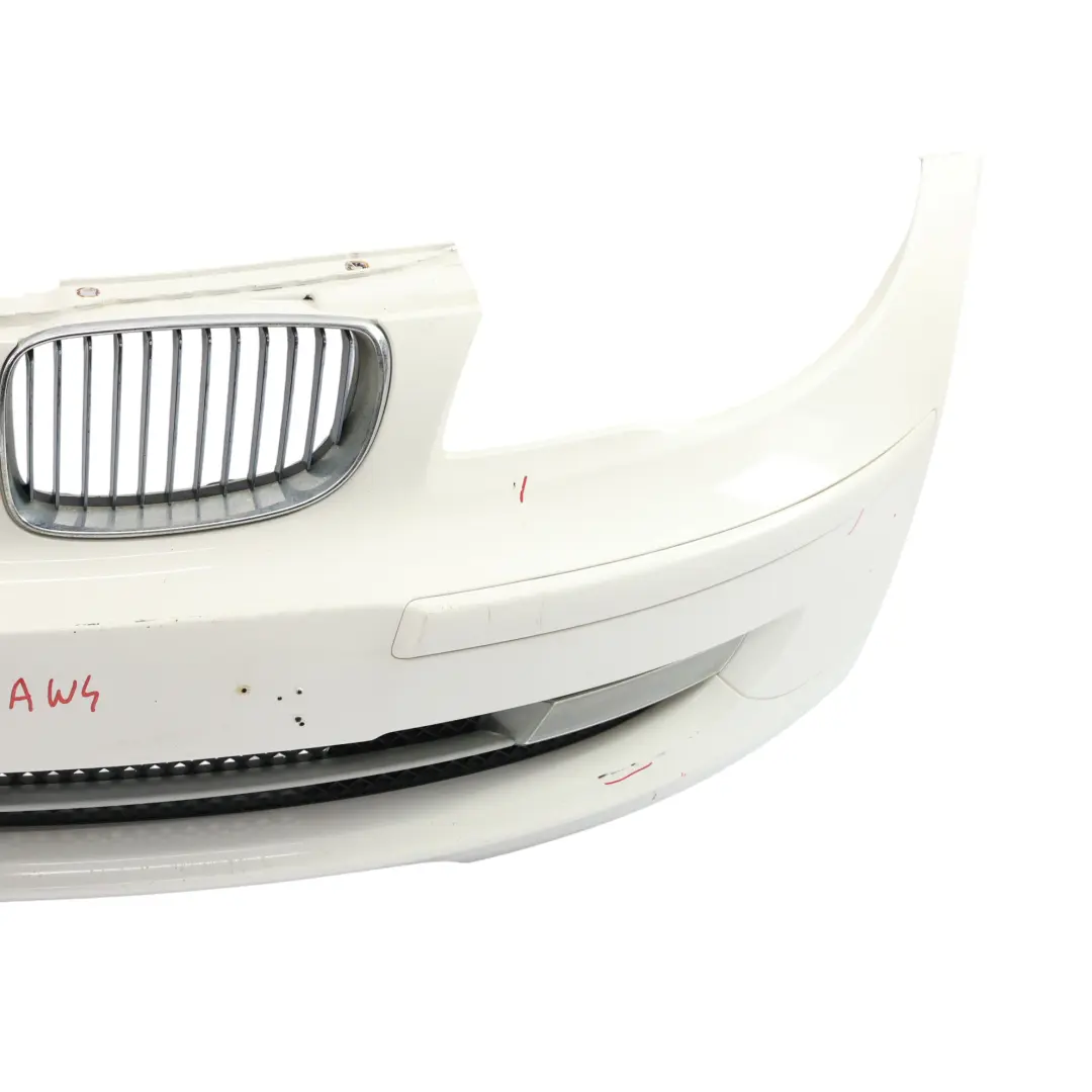 Front Bumper Complete Trim Panel Cover Alpinweiss 3 - 300 to BMW E81 E87 LCI with Part number 0035909 BMW E81 E87 LCI Front Bumper Complete Trim Panel Cover Alpinweiss 3 - 300 - SKU 0035909-AW4 - Part number 0035909