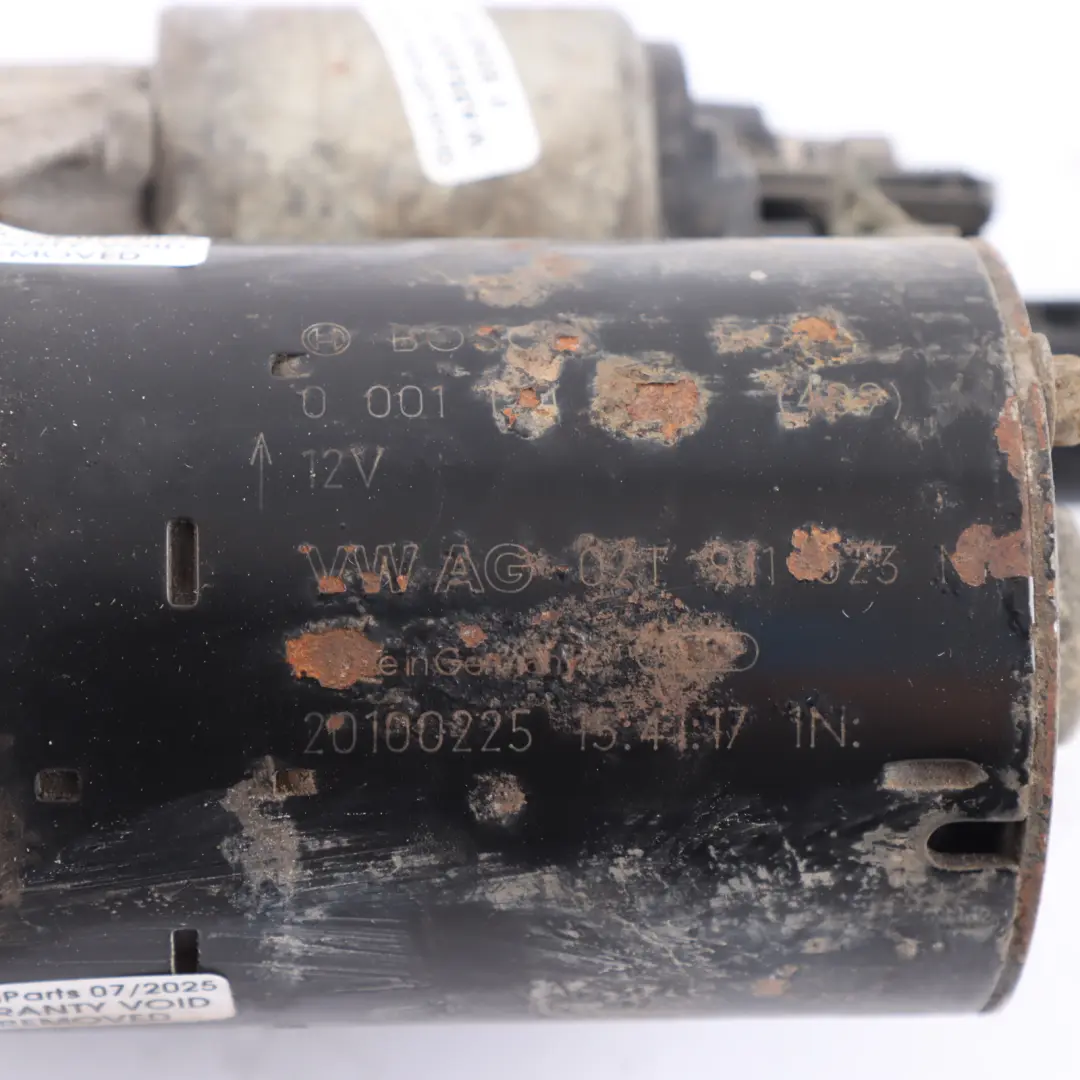 Moteur de démarreur à essence pour Audi A3 8P 1.6 MPI à propos du numéro de pièce 02T911023M Audi A3 8P 1.6 MPI Moteur de démarreur à essence - SKU 02T911023M - Numéro de pièce 02T911023M