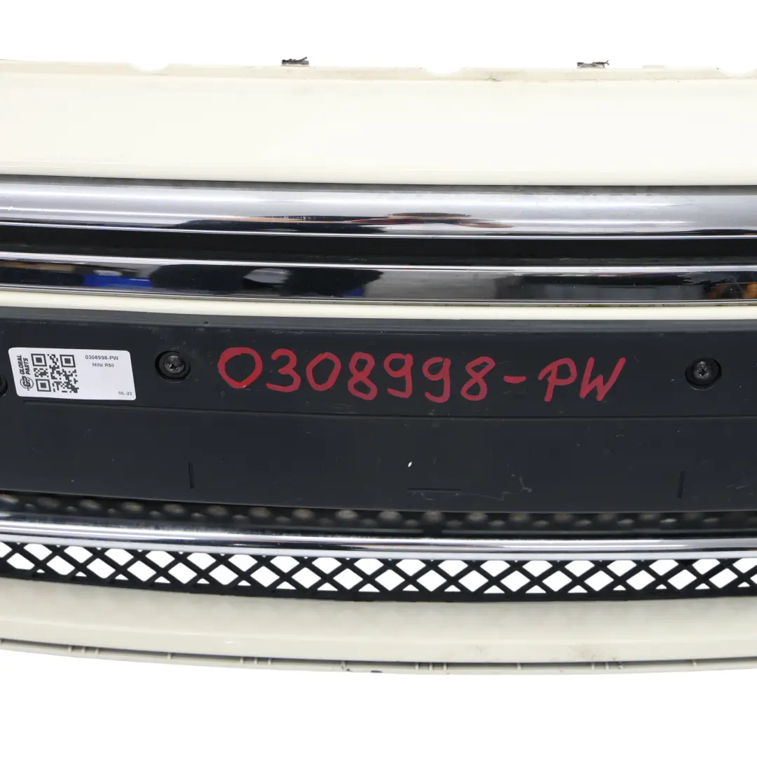 Front Bumper Mini R50 R52 Trim Panel Covering Pepper White - 850 to with Part number 0308998 Front Bumper Mini R50 R52 Trim Panel Covering Pepper White - 850 - SKU 0308998-PW - Part number 0308998