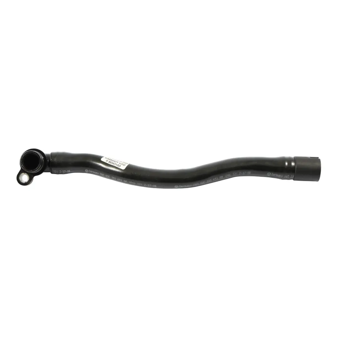 Audi A1 8X A3 8P Vent Pipe Engine Crankcase Breather Hose 1.4 TFSI - SKU 03C103493AM - Part number 03C103493AM