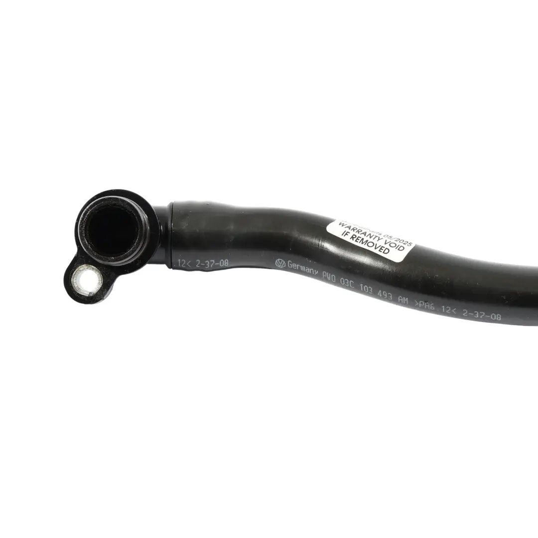Audi A1 8X A3 8P Tuyau De Reniflard Du Carter Moteur 1.4 TFSI - SKU 03C103493AM - Numéro de pièce 03C103493AM
