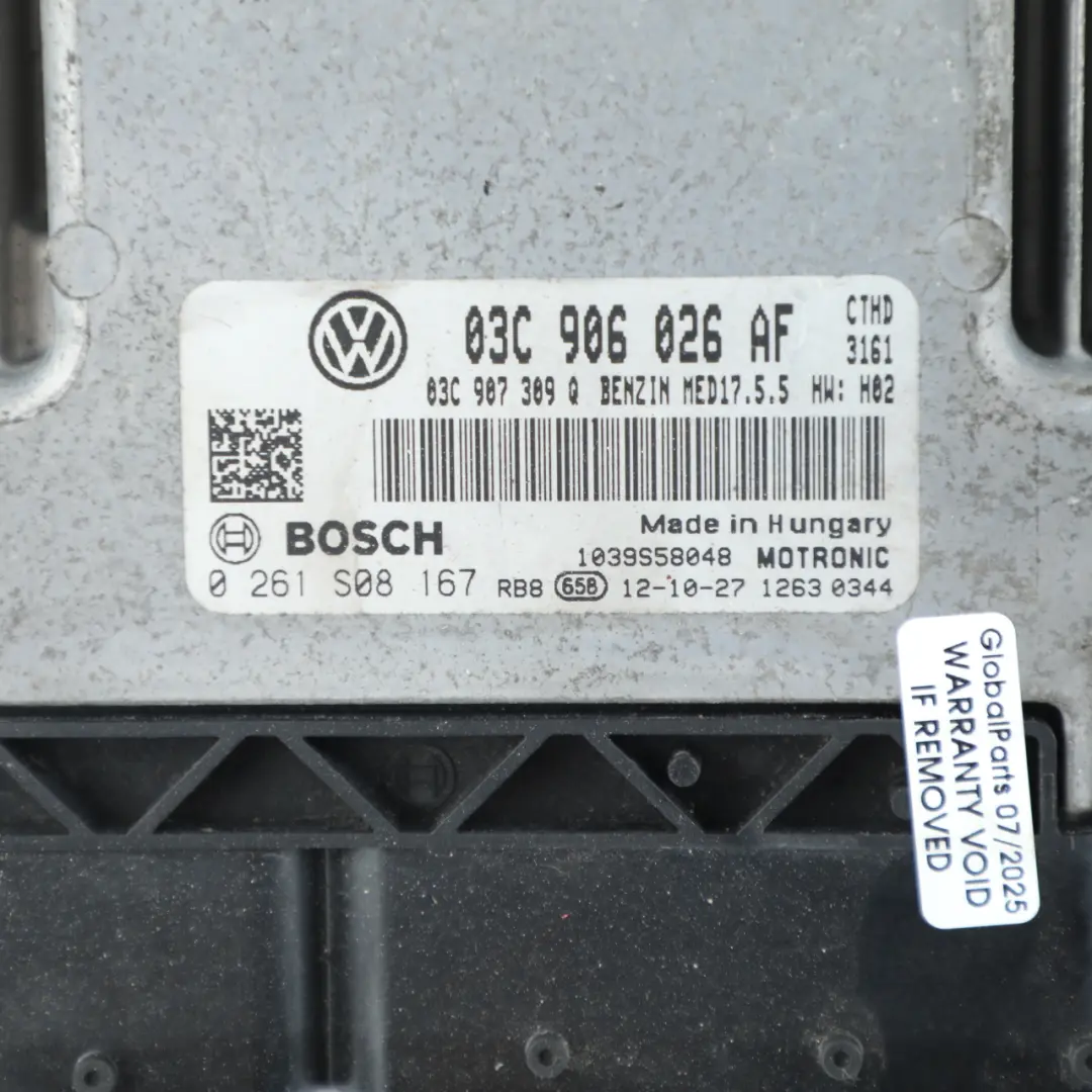 CTHD 160HP Engine Control Unit ECU Manual to VW Polo 6R 1.4 TSI with Part number 03C906026AF VW Polo 6R 1.4 TSI CTHD 160HP Engine Control Unit ECU Manual - SKU 03C906026AF - Part number 03C906026AF