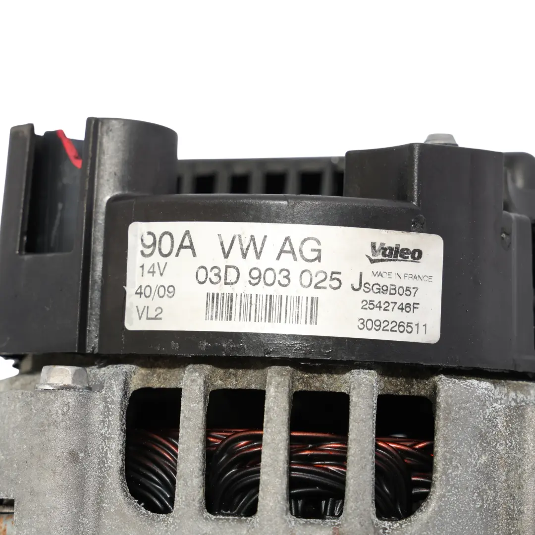 Seat Ibiza Volkswagen Polo Mk5 6R 1.2 Gasolina Alternador Generador - SKU 03D903025J-1 - Número de pieza 03D903025J