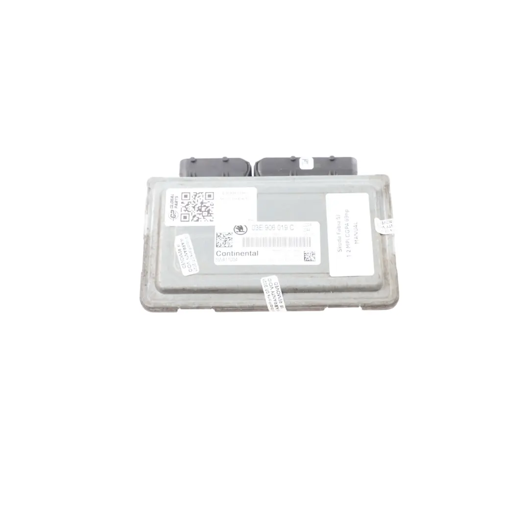 CGPA 69HP Engine Control ECU Manual to Skoda Fabia 5J 1.2 MPI Petrol with Part number 03E906019C Skoda Fabia 5J 1.2 MPI Petrol CGPA 69HP Engine Control ECU Manual - SKU 03E906019C - Part number 03E906019C