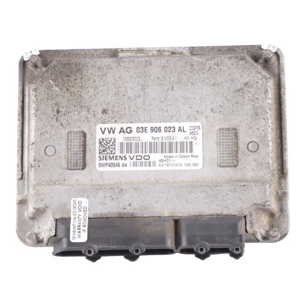 CGPB 60HP Control Motor ECU Manual para Volkswagen Polo 6R 1.2 MPI con número de pieza 03E906023AL Volkswagen Polo 6R 1.2 MPI CGPB 60HP Control Motor ECU Manual - SKU 03E906023AL - Número de pieza 03E906023AL