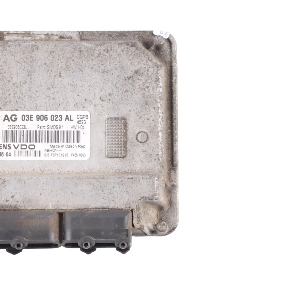 Volkswagen Polo 6R 1.2 MPI CGPB 60HP Motor Steuer Gerät Manuell - SKU 03E906023AL - Teilenummer 03E906023AL