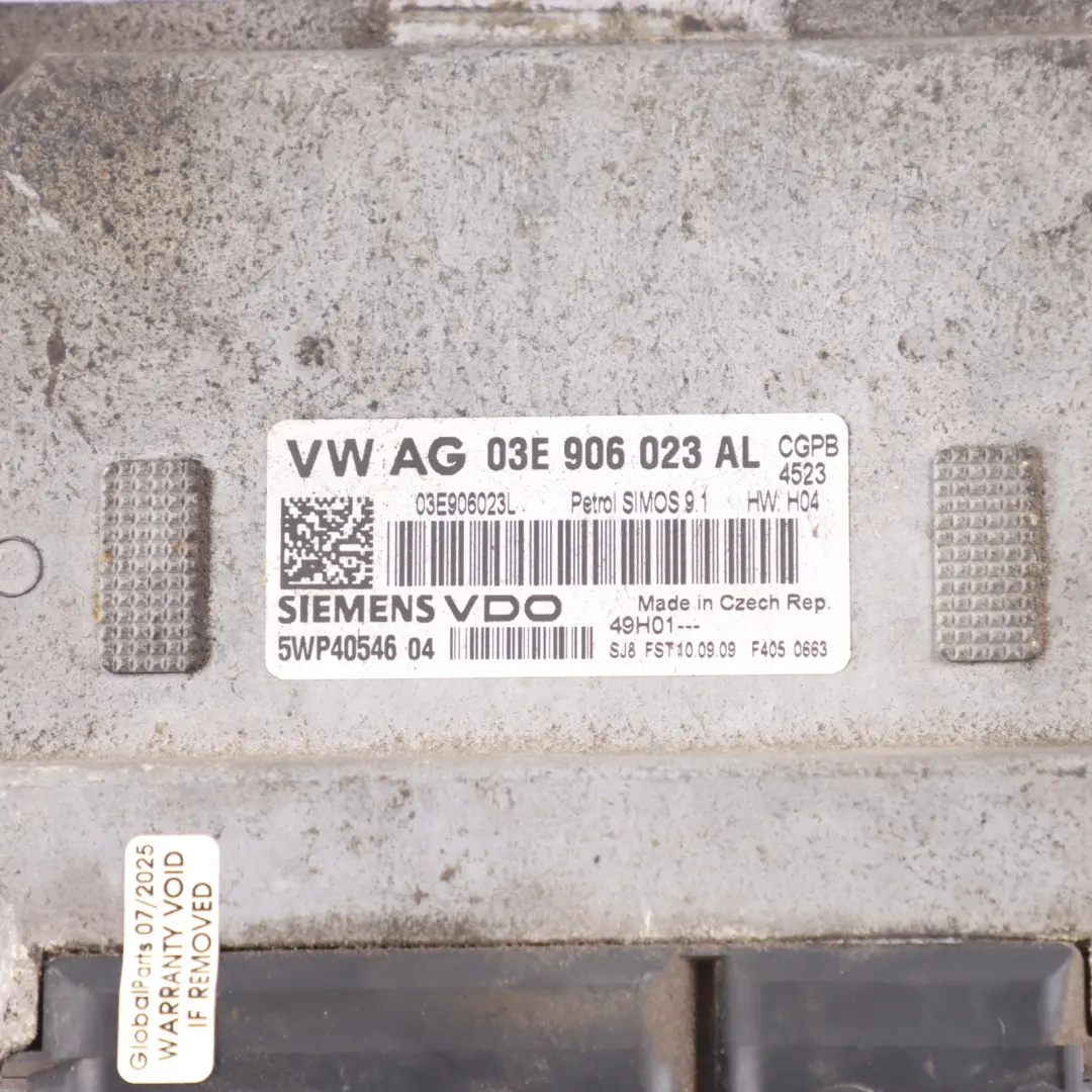 CGPB 60HP Motor Steuer Gerät Manuell für Volkswagen Polo 6R 1.2 MPI mit Teilenummer 03E906023AL Volkswagen Polo 6R 1.2 MPI CGPB 60HP Motor Steuer Gerät Manuell - SKU 03E906023AL - Teilenummer 03E906023AL