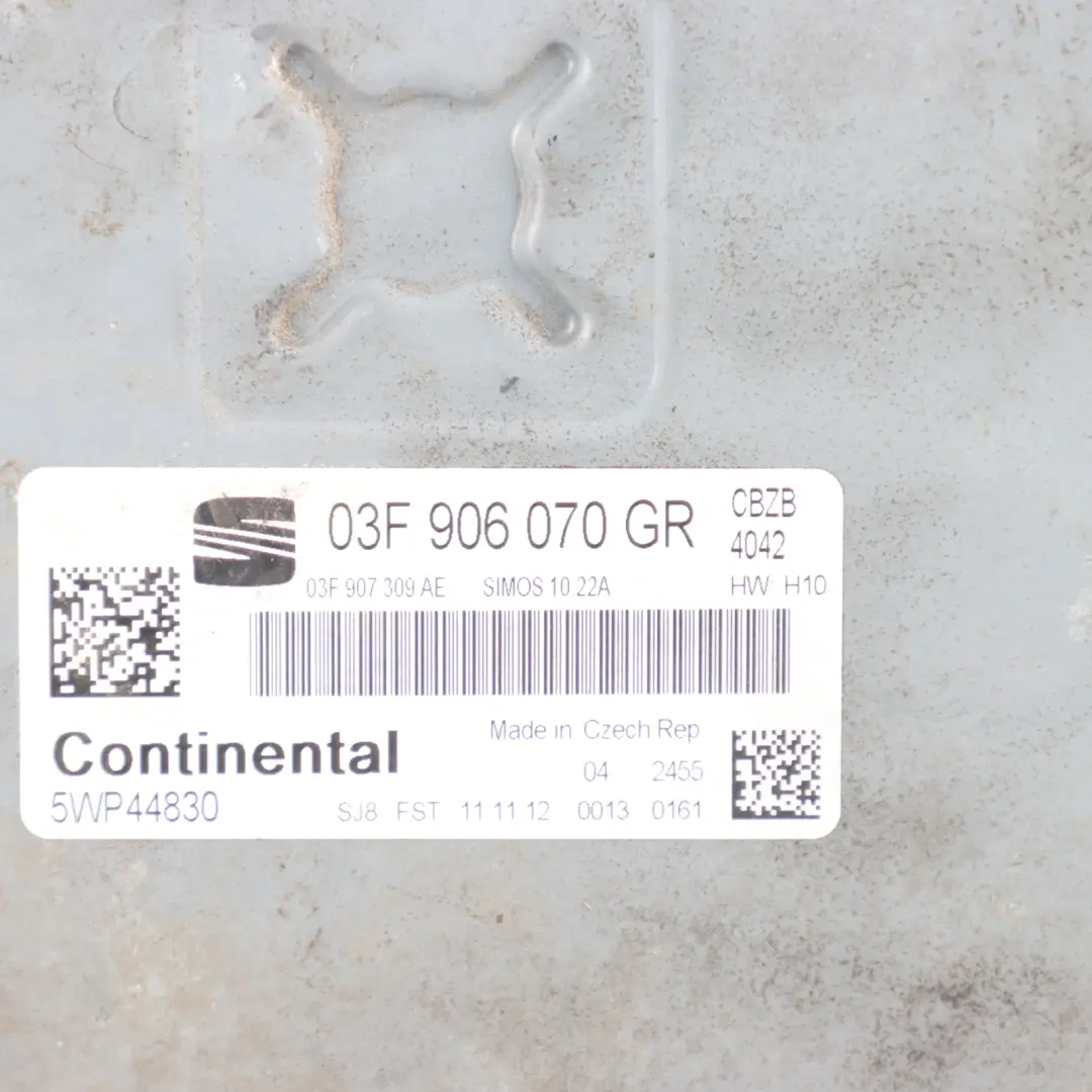 Seat Ibiza 6J 1.2 TSI CBZB 105HP Engine Control ECU Unit Kit Manual - SKU 03F906070GR-1 - Part number 03F906070GR