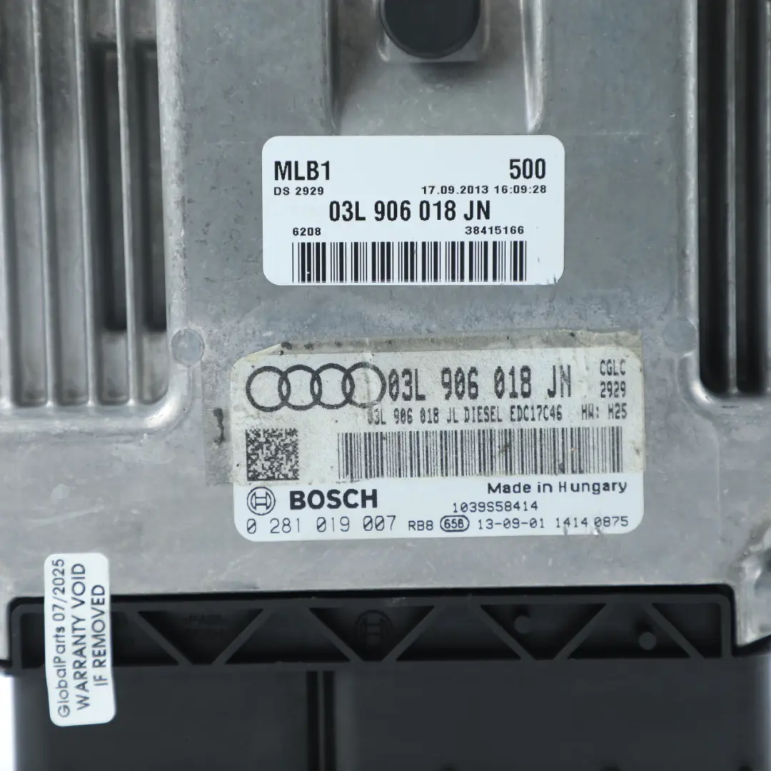 CGLC Quattro 177HP Engine ECU Kit Lock + Key to Audi Q5 8R 2.0 TDI with Part number 03L906018JN Audi Q5 8R 2.0 TDI CGLC Quattro 177HP Engine ECU Kit Lock + Key - SKU 03L906018JN-1 - Part number 03L906018JN