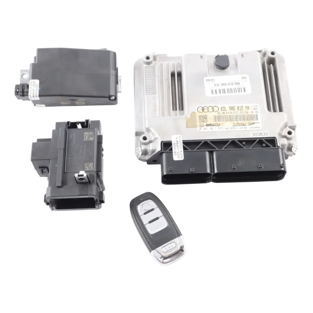 Audi Q5 8R CJCA 2.0 TDI 143HP Quattro Diesel Engine ECU Kit Manual - SKU 03L906018MN-1 - Part number 03L906018MN