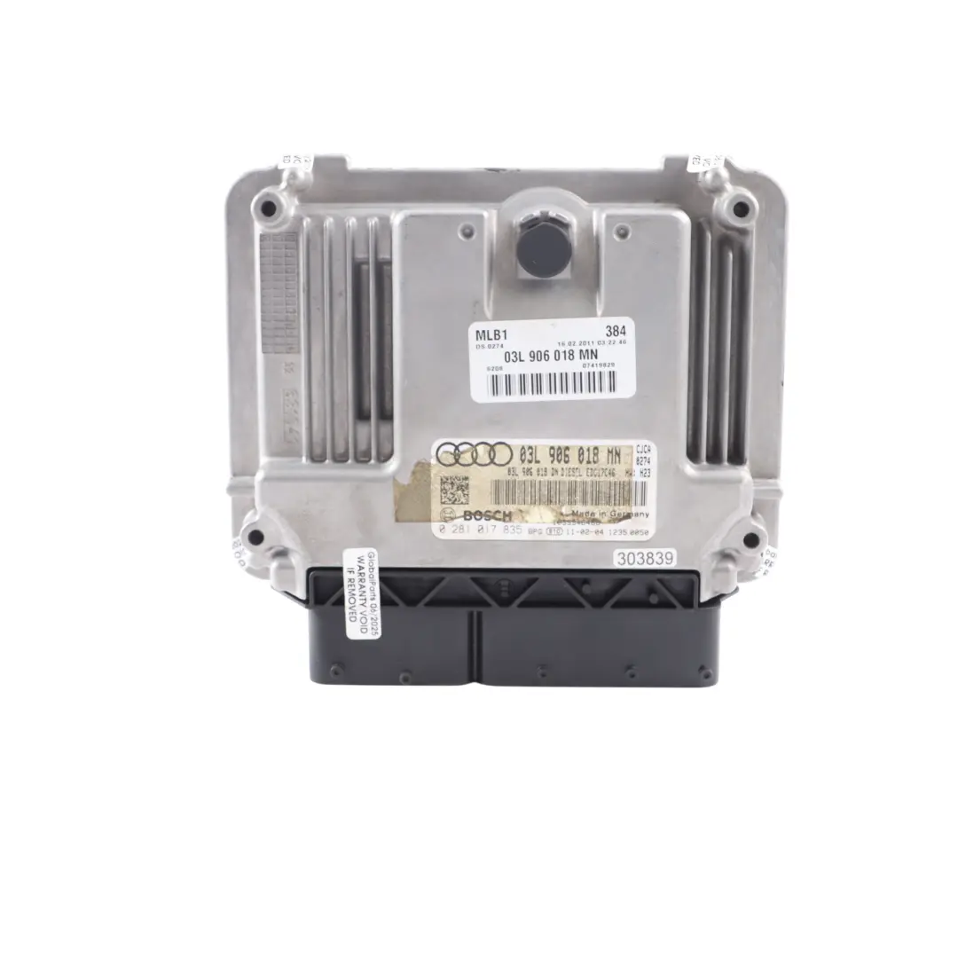 CJCA 2.0 TDI 143HP Quattro Diesel Engine ECU Kit Manual to Audi Q5 8R with Part number 03L906018MN Audi Q5 8R CJCA 2.0 TDI 143HP Quattro Diesel Engine ECU Kit Manual - SKU 03L906018MN-1 - Part number 03L906018MN