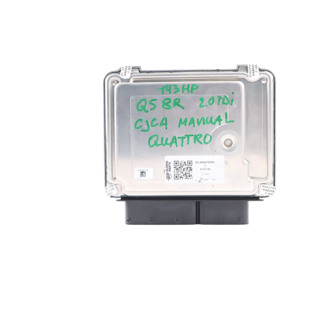 CJCA 2.0 TDI 143HP Quattro Diesel Engine ECU Kit Manual to Audi Q5 8R with Part number 03L906018MN Audi Q5 8R CJCA 2.0 TDI 143HP Quattro Diesel Engine ECU Kit Manual - SKU 03L906018MN-1 - Part number 03L906018MN