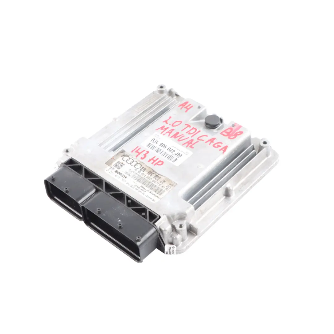 Audi A4 B8 2.0 TDI 143HP CAGA Diesel Unità Di Controllo Motore ECU - SKU 03L906022JM - Numero di parte 03L906022JM
