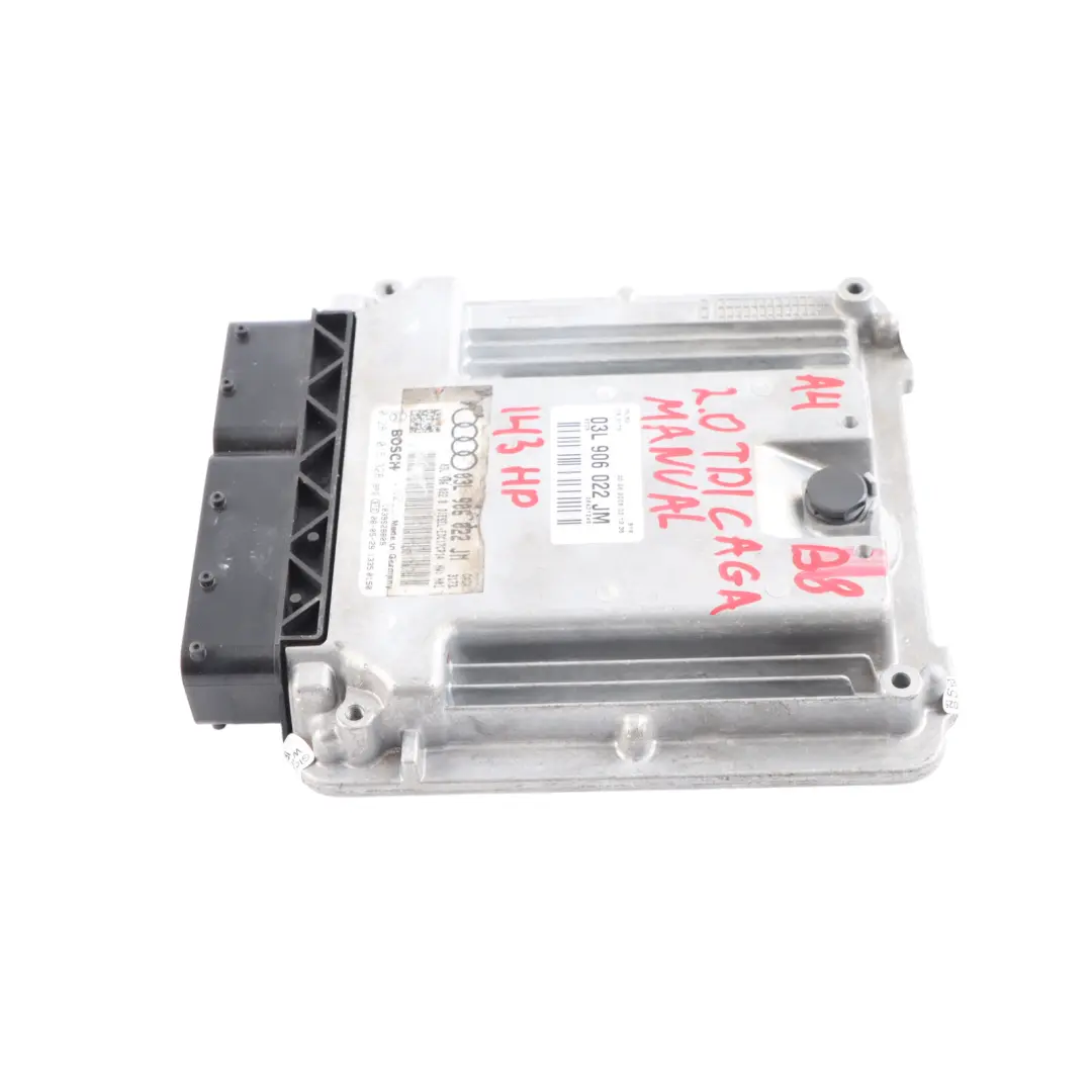 143HP CAGA Diesel Unità Di Controllo Motore ECU per Audi A4 B8 2.0 TDI con numero di parte 03L906022JM Audi A4 B8 2.0 TDI 143HP CAGA Diesel Unità Di Controllo Motore ECU - SKU 03L906022JM - Numero di parte 03L906022JM