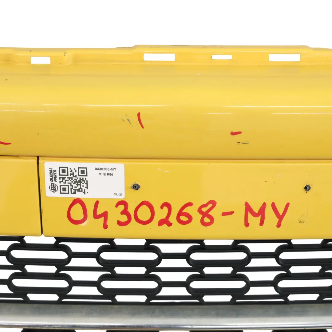 Paraurti Anteriore Completo Pannello Cooper D Mellow Yellow - A58 per Mini R55 R56 con numero di parte 0430268 Mini R55 R56 Paraurti Anteriore Completo Pannello Cooper D Mellow Yellow - A58 - SKU 0430268-MY - Numero di parte 0430268